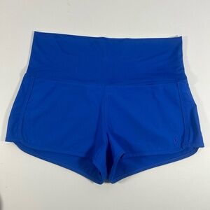 Hurley Womens Shorts Size Medium Royal Blue Athletic Swim High-Waisted